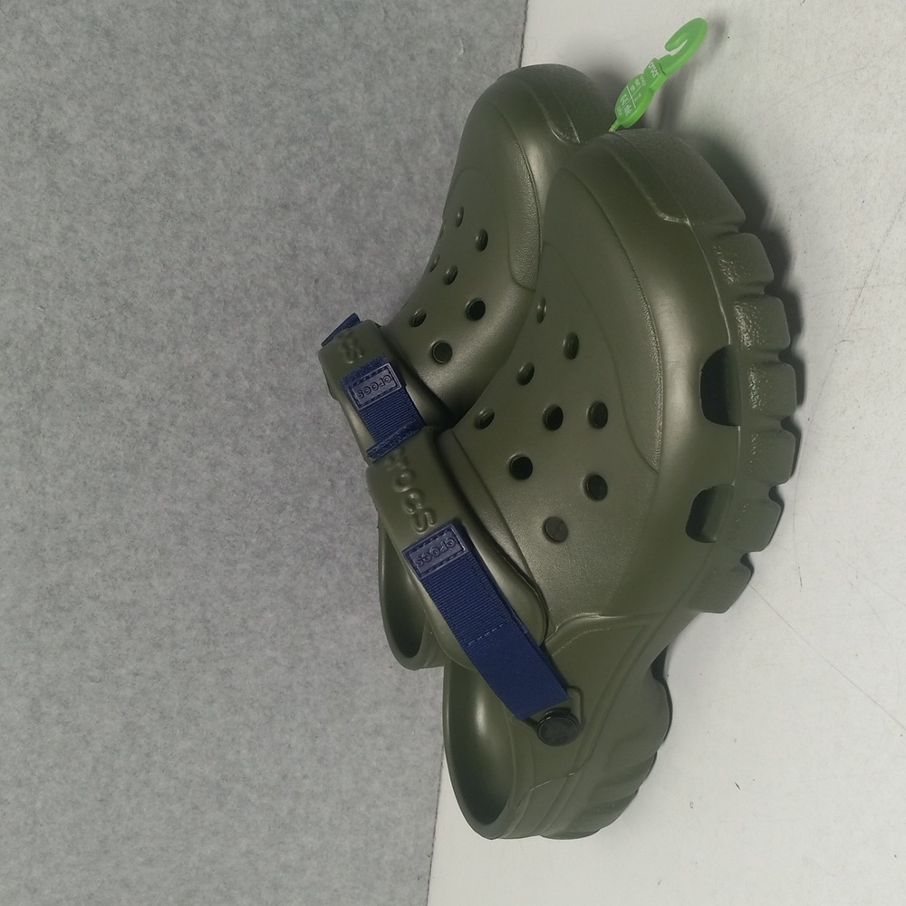 Crocs Army Green Slides Sandals Off Sport Clogs Mens Sz 9 Womens Sz 11